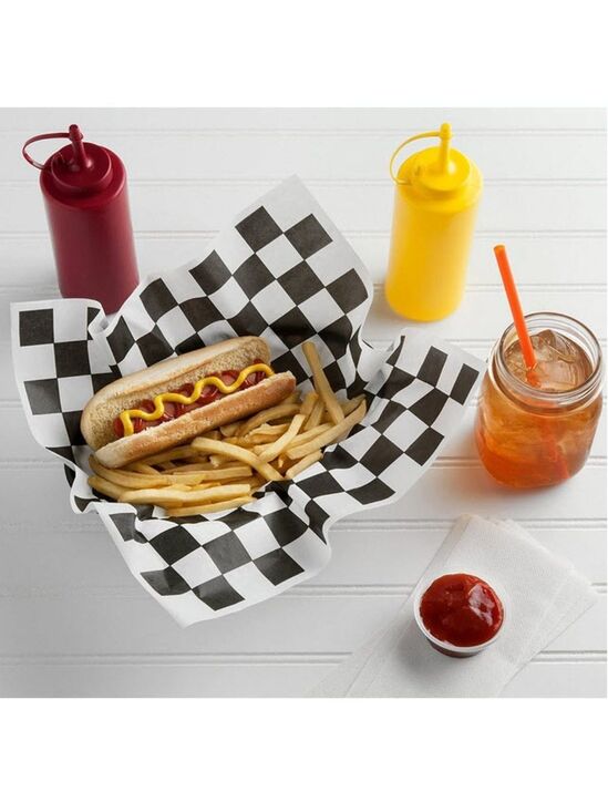 Other - Black & white checkered deli paper wrappers